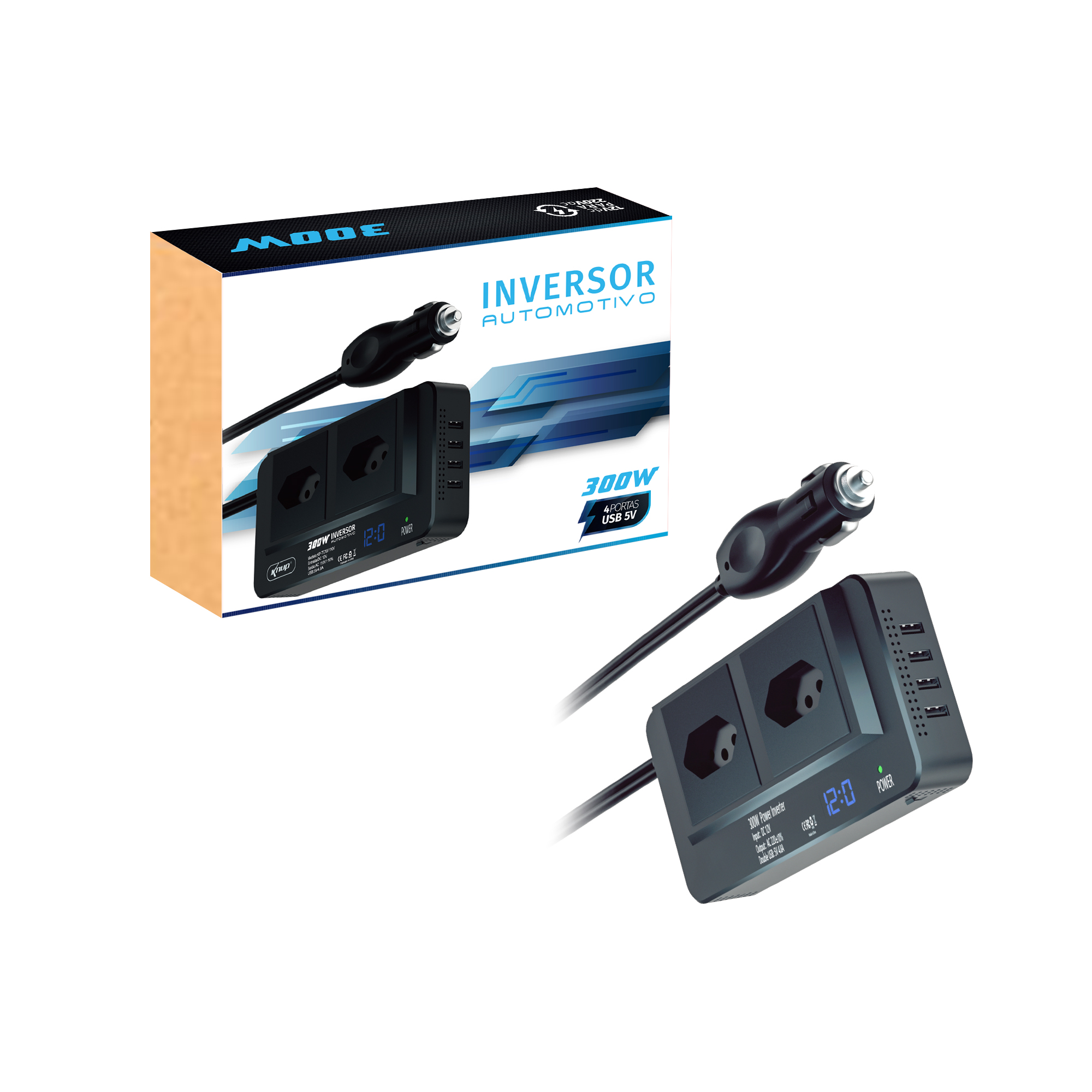 12V转110V 便携车载逆变器